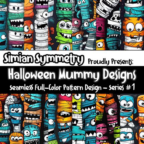 Mummy Wraps Digital Paper Instant Download Seamless - Etsy