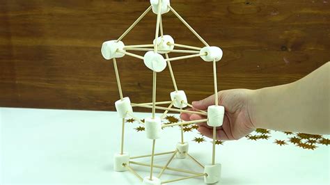 Marshmallow Tower Challenge With Toothpicks