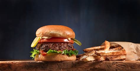 Air Fryer Quarter-pound Beef Burgers & Fries - Canadian Beef | Canada Beef