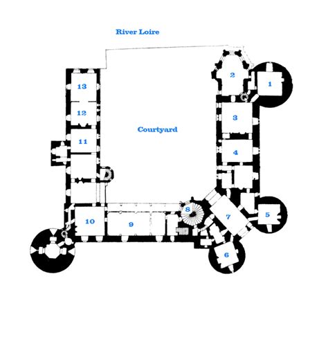 Great Castles - Château de Chaumont Floor Plan