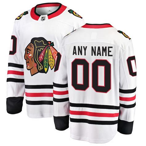 Chicago Blackhawks Road Breakaway Custom Jersey by Fanatics in 2021 ...