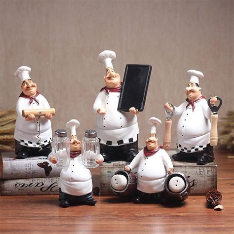 Bar Decor Retro Chef Figurines | Barly in 2020 | Bar decor, Chef ...