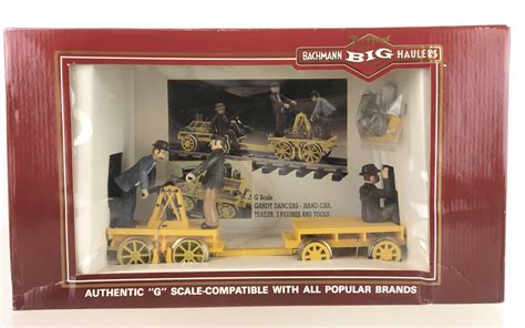 Lot - Bachmann Big Haulers G Scale Hand Car With Trailer