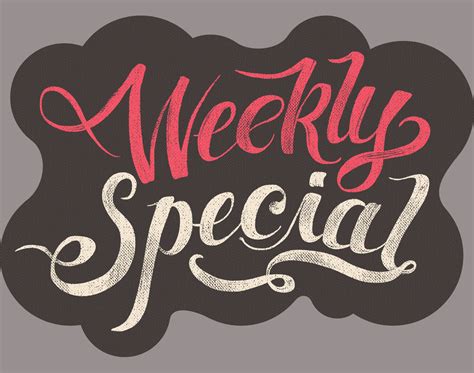 Weekly Special Type :: Behance