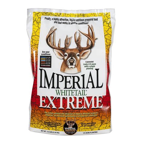 Whitetail Institute Imperial Extreme Perennial Deer Food Plot Seed, 5.6 ...