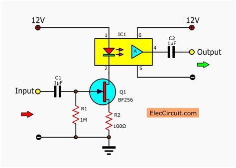 Linear opto isolator circuits – Electronic projects circuits