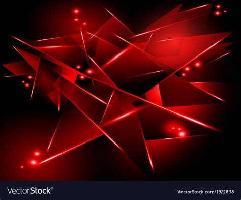 Abstract black background with red geometric Vector Image