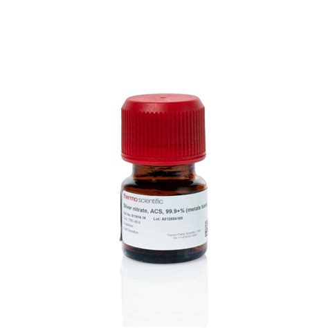 Nitrate d’argent, ACS, 99,9 % (pureté du métal), Thermo Scientific ...