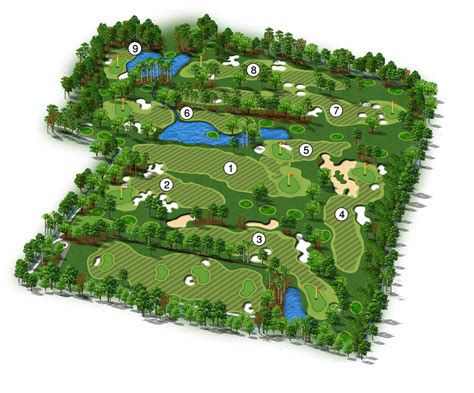 Golf Course Map :: Behance