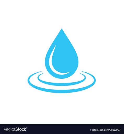 Water drop icon Royalty Free Vector Image - VectorStock