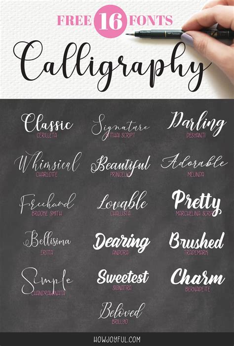 Top 16 free calligraphy fonts (& hand lettering) in 2024