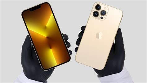 Apple iPhone 13 Pro Max Gold Unboxing + Gameplay - YouTube