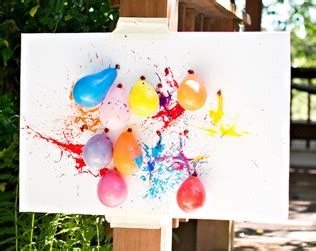 DIY BALLOON DART PAINTING WITH KIDS