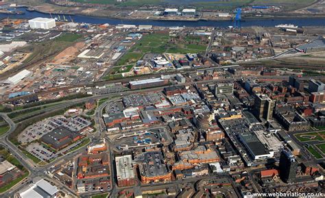 Middlesbrough town centre aerial photograph | aerial photographs of ...