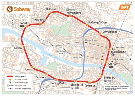 Glasgow Subway System (Adopted from: SPT) | Download Scientific Diagram