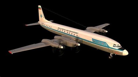 Il-18 turbopropeller airliner 3D model animated | CGTrader