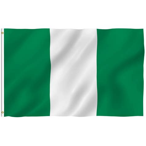 Anley 3x5 Foot Nigeria Flag - Nigerian National Flags Polyester ...