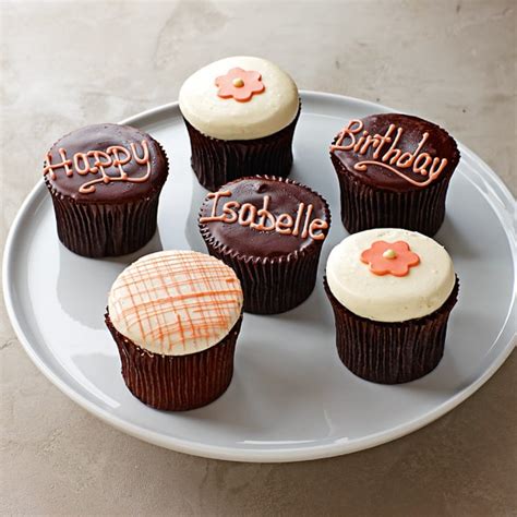 Personalized Birthday Cupcakes for Her, Set of 9 | Online Baked Goods ...