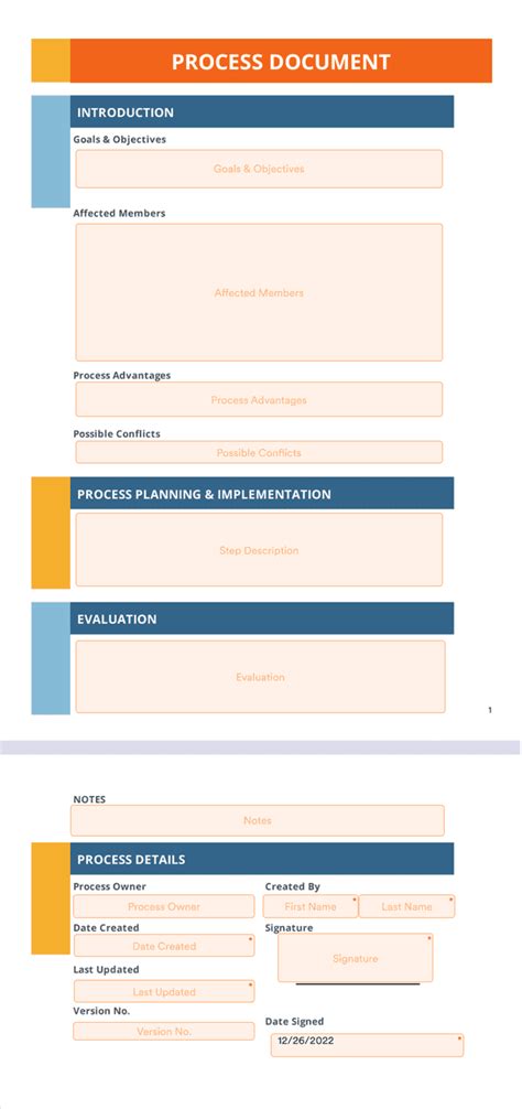 Process Document Template - Sign Templates | Jotform