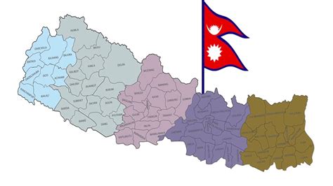 Nepal Map Animation with Flag - YouTube