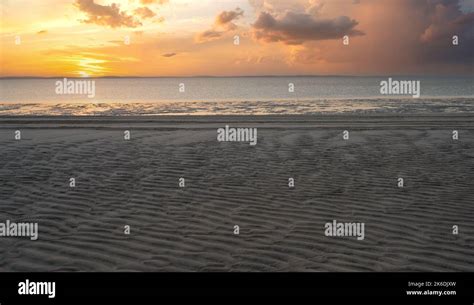 qatar adventurous place khor al udeid ,sea line beach Stock Photo - Alamy