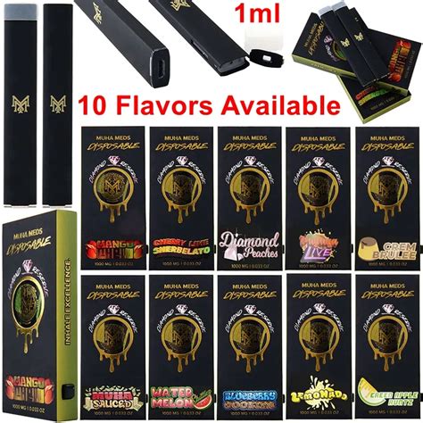 10 Flavors Muha Meds Disposable Vape Pens Diamond Reserve Device Pods ...