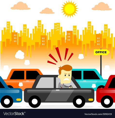 Funny Traffic Jam Clip Art