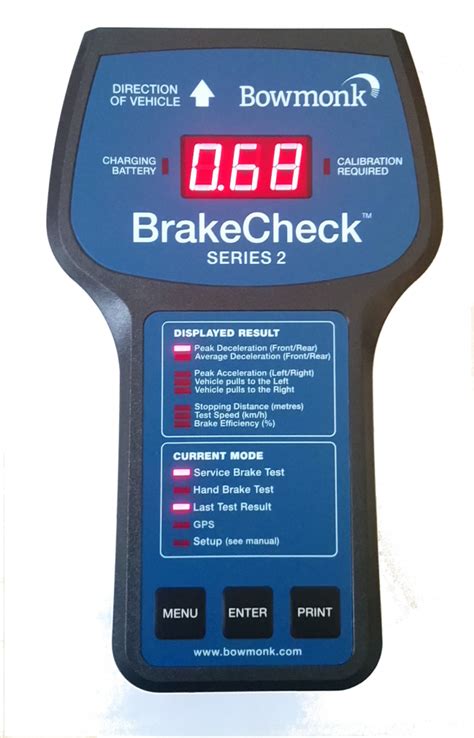 Brake Tester - Bowmonk Decelerometer for Testing Trucks & Commercial ...