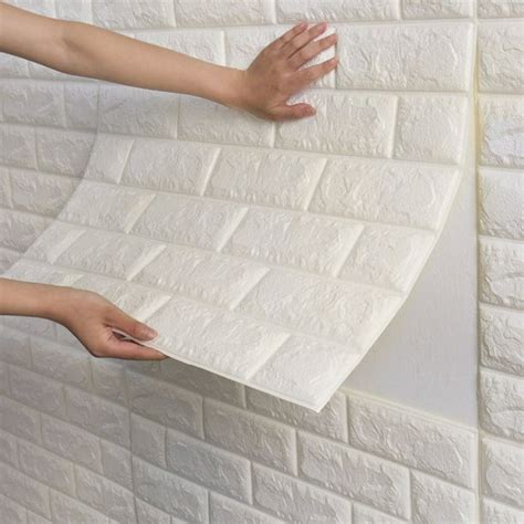 NK 1-500 Pieces PE Foam Self Adhesive 3D Wall Stickers Wallpaper ...