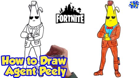 How To Draw Agent Peely Fortnite Season 2 Battle Royale Skins Epic ...