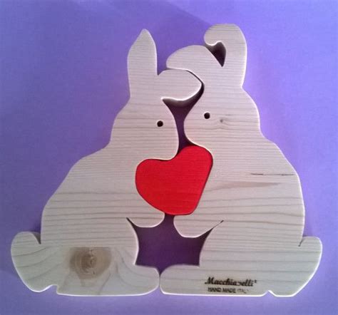 Puzzle of animals gift wood Puzzle rabbits educational toys Puzzle Toy ...