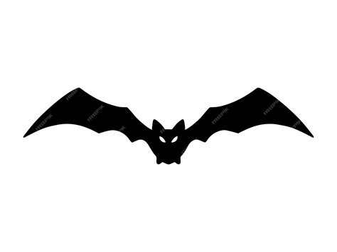 Premium Vector | Halloween bat silhouette illustration