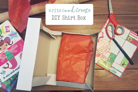 DIY - Create custom box from shirt box - write cook create