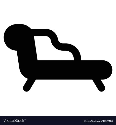 Upholstered sofa in the shape of a chair Vector Image