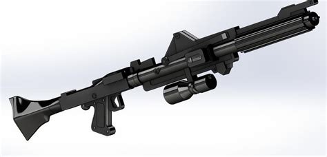 DC15A Clones blaster rifle 3D Model rigged STL | CGTrader.com