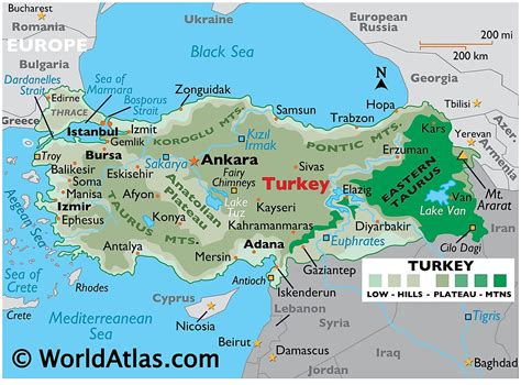 Mapas de Turquía - Atlas del Mundo