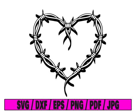 Karol G Svg Barbed Wire Heart Tattoo Svg Tattoo Svg Karol - Etsy G ...