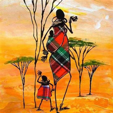 Sarah Shiundu (Kenya) | African paintings, African drawings, Africa art