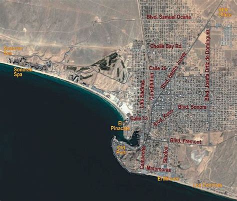 Satellite Image | Satellite image, Puerto penasco, Penasco