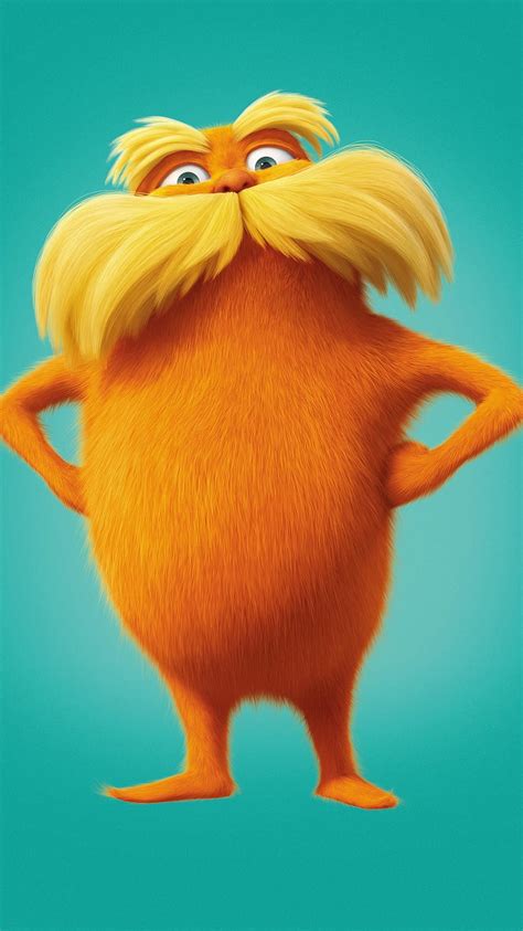 The Lorax (2012) Teléfono en 2020. El lorax, Bigote fondo de pantalla ...