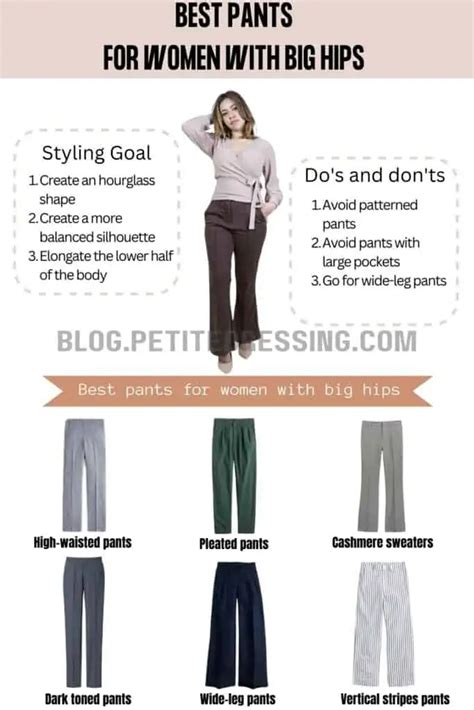 The Complete Pants Guide for Women With Big Hips - Petite Dressing