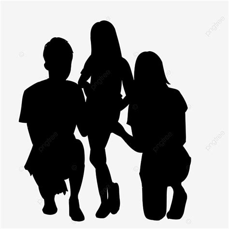 Family Praying Together Silhouette PNG Free, Family Together Silhouette ...