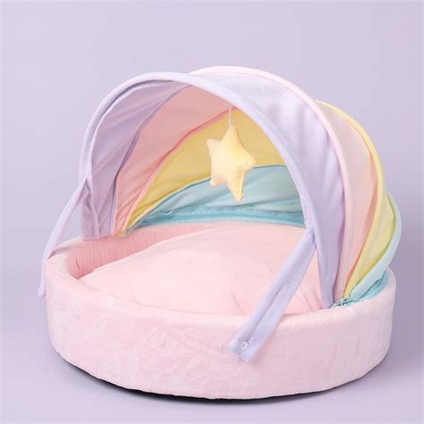 Rainbow Cat Canopy Bed | Sleeping puppies, Cat canopy bed, Rainbow cat