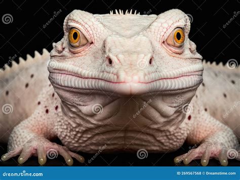 Close-up Of An Incredibly Detailed Albino Lizard Created With ...