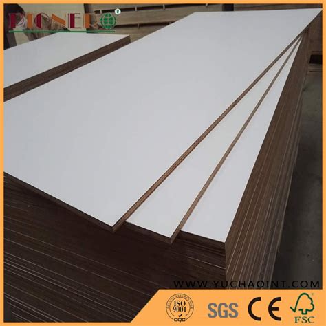 White Melamine Plywood for Kitchen Cabinets /Furniture - China Melamine ...