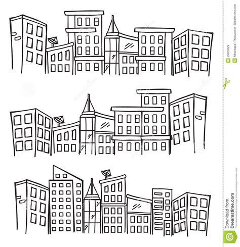 Simple Cityscape Drawing at PaintingValley.com | Explore collection of ...