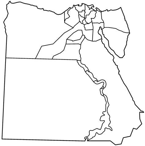 Outline Map Of Egypt Printable – Printable Map of The United States