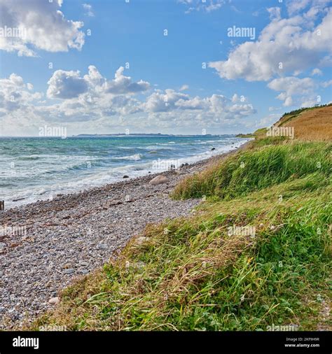 Coast of Kattegat - Jutland. Coast of Kattegat - Helgenaes, Denmark ...