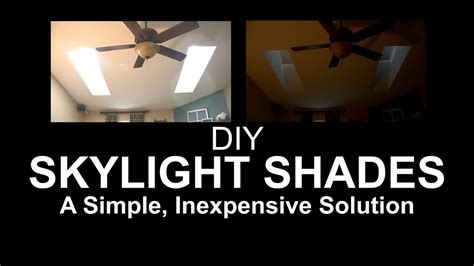 DIY Skylight Shades - A Simple, Inexpensive Solution - YouTube