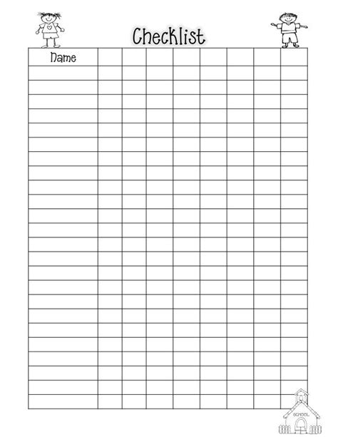 9 Best Images of Blank Checklist PDF Printable Templates - Free ...